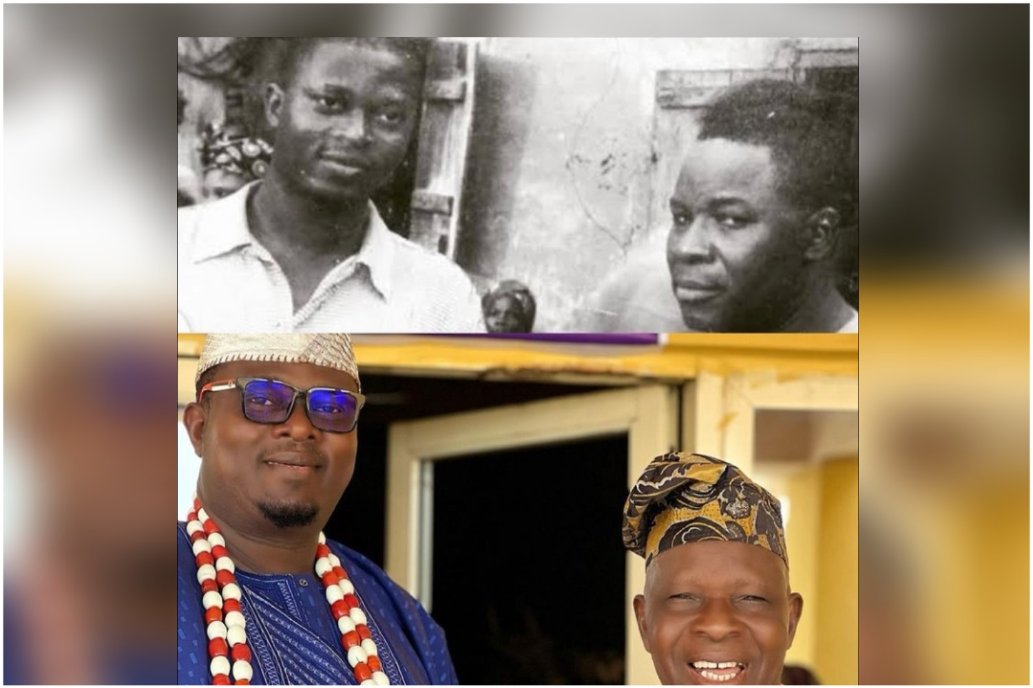 “It’s been so tough,and sweet” – Muyiwa Ademola reacts to throwback photo of himself and veteran actor Baba Wande
