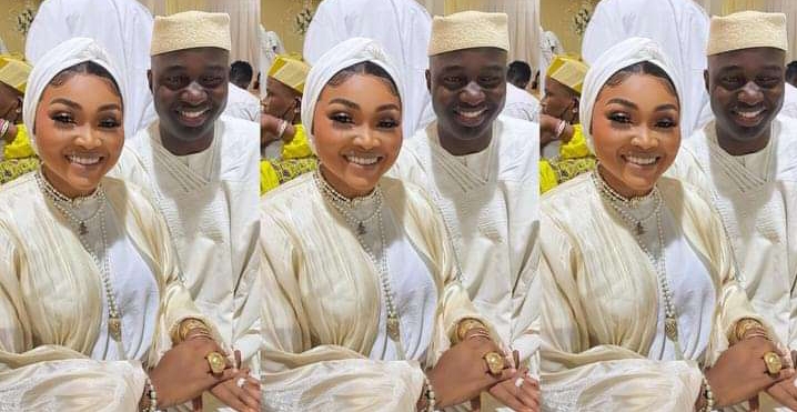 Reactions as Kazim Adeoti steps out with Mercy Aigbe