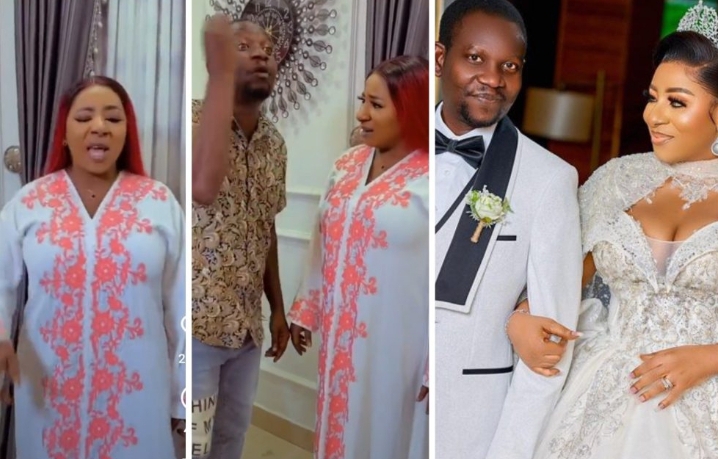 Do You Have To Art Crazily And Shout In all Movies – Actor Afeez Owo Got Mad At His Wife, Mide Martins (Video)