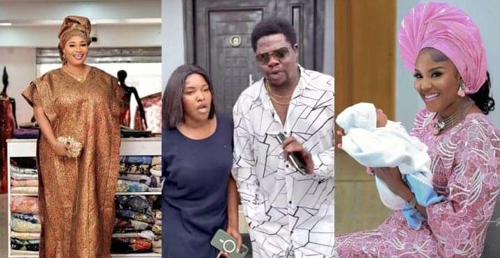 Jayeola Monje reacts as Biola Bayo set to use newborn son for content creation