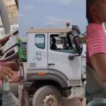 “I Can’t Even Drive A Car Not To Talk Of Trailer” – Video of 15year Old Young Nigerian Girl Driving A Big Dangote Trailer Surfaces Online (Watch)